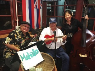 With Roger and Carrie, Bob's Hawaiian Stye Restaurant